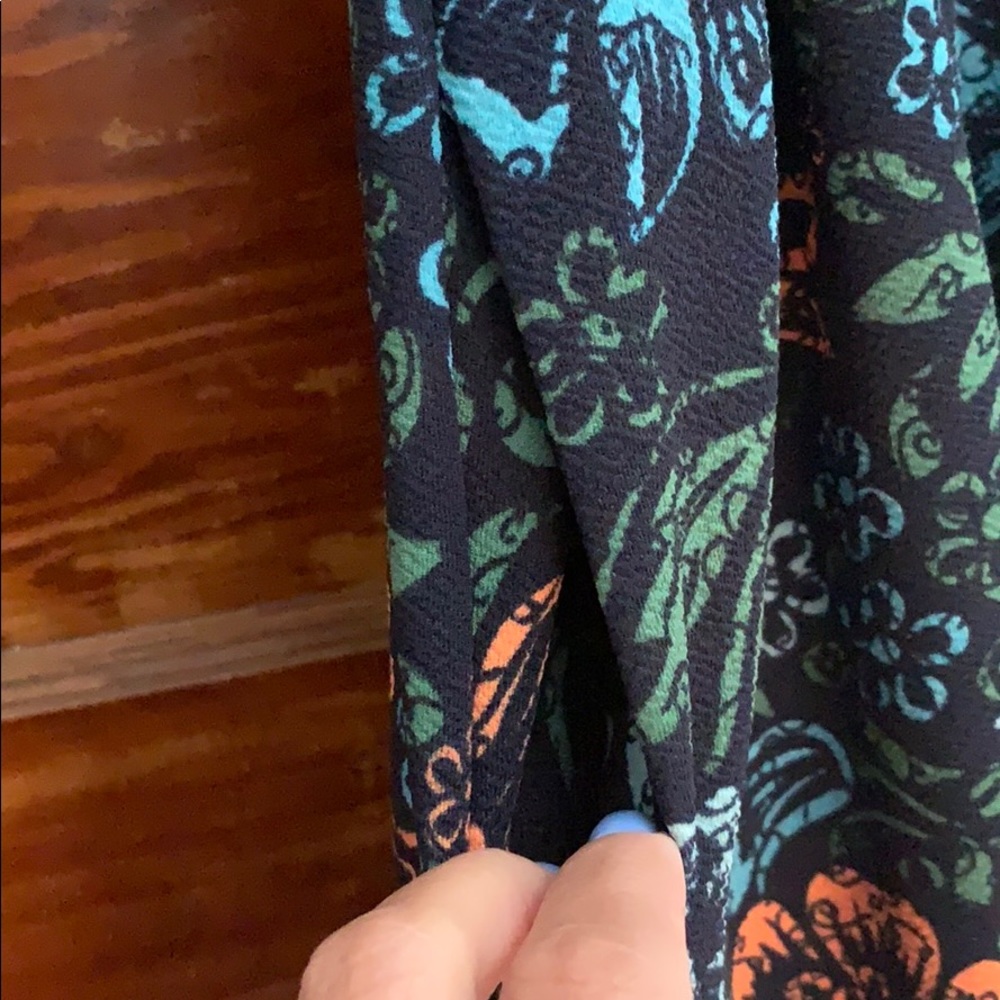 LuLaRoe Amelia Multi Colored Short Sleeve Dress - Picture 4 of 8